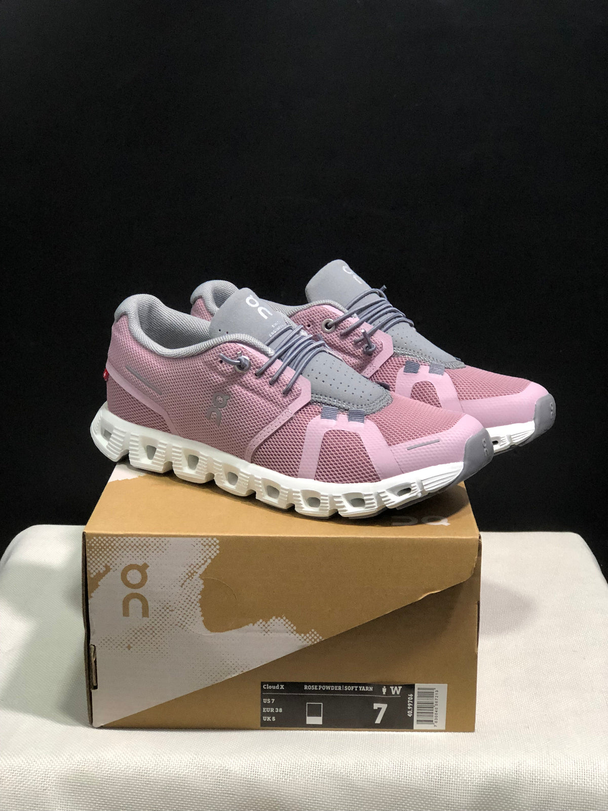 On Cloud 5 Lily pink + fog white