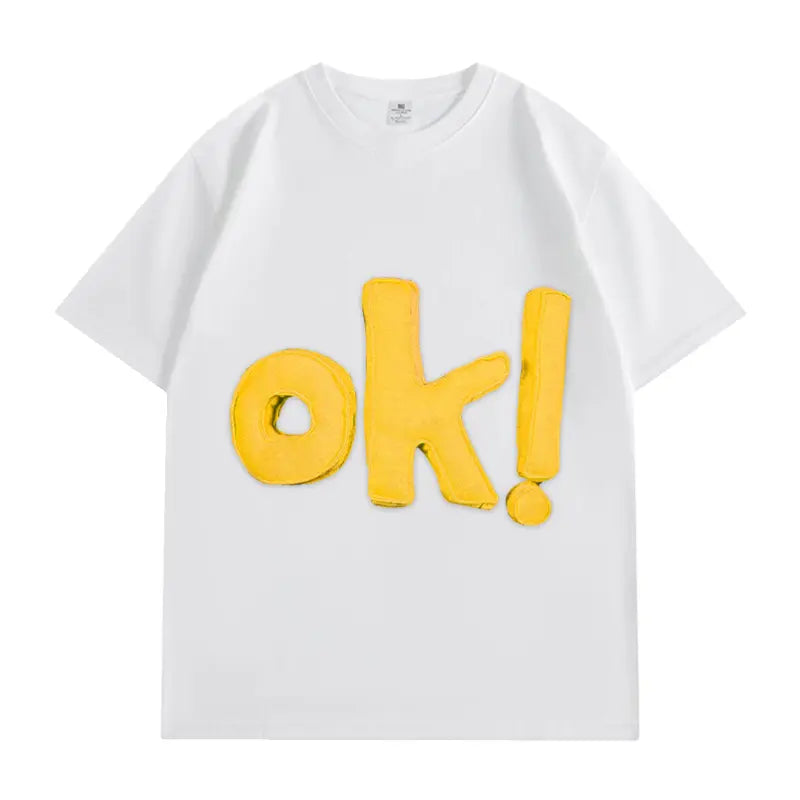 EVERYTHING'S OK TEE-Yellow