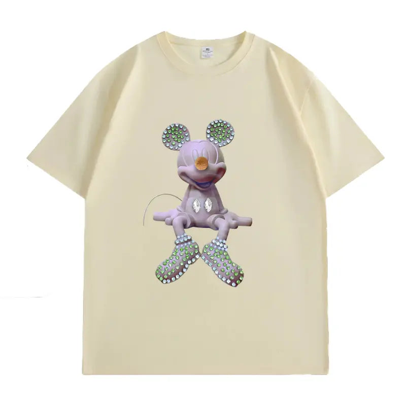 MK🌟Hand-Beaded Tee – Where Craft Meets Couture