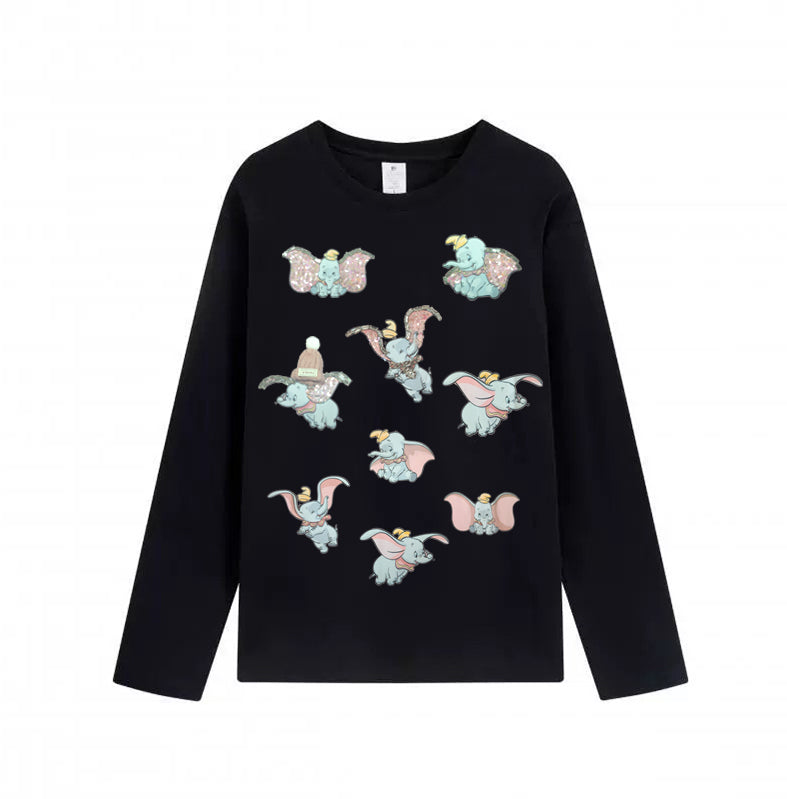 3D Embroidered🌺 3D Wool Hat Design Long Sleeve Heavyweight Tee