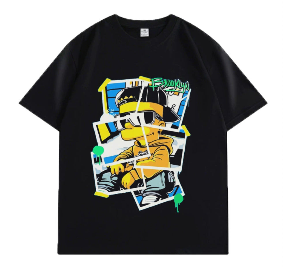 Sticker Bart Printed Heavyweight T-shirts