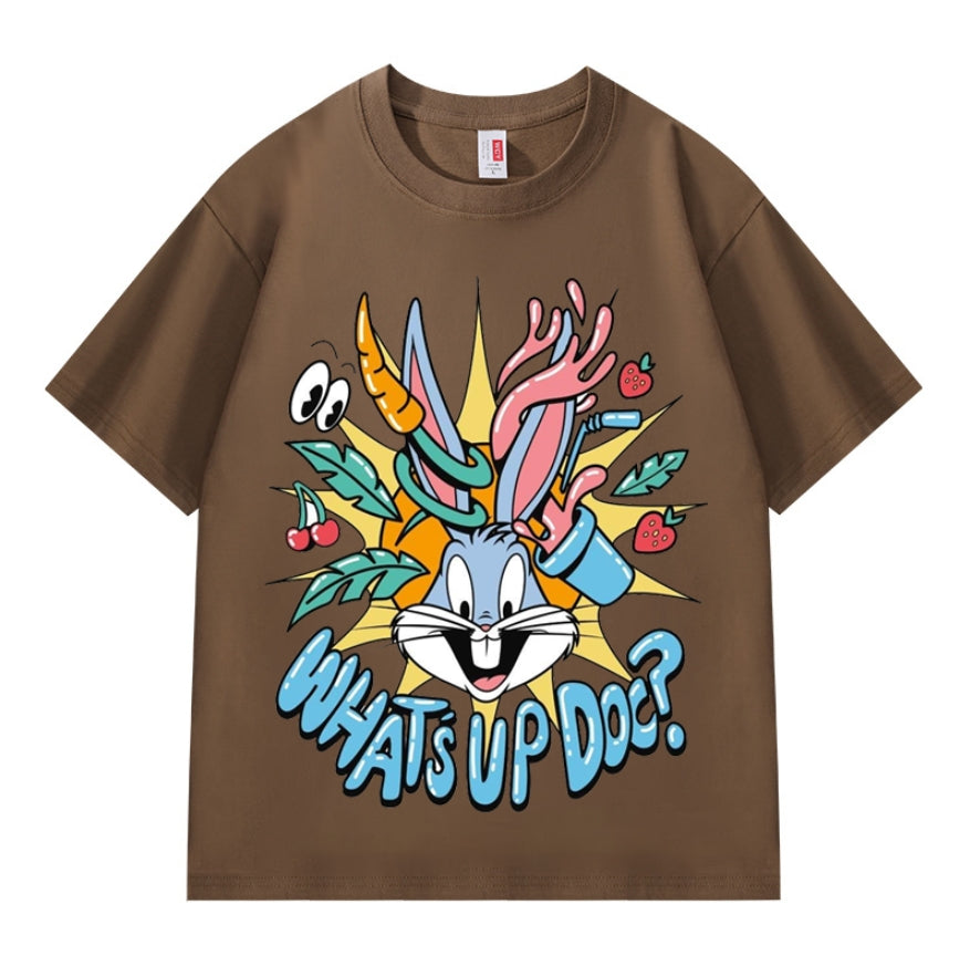Bugs Bunny Series-What's up doc Printed Heavyweight T-shirts