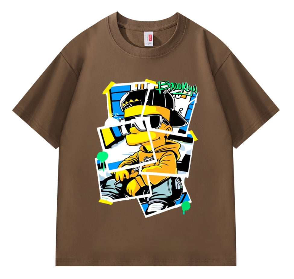 Sticker Bart Printed Heavyweight T-shirts