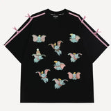 3D Embroidered🌺 3D Wool Hat Design Heavyweight Bow Tee