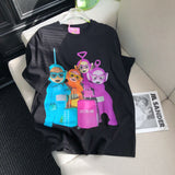 Trendy Teletubbies Printed T-shirts : Vibrant Colors Light Up Summer Outfits