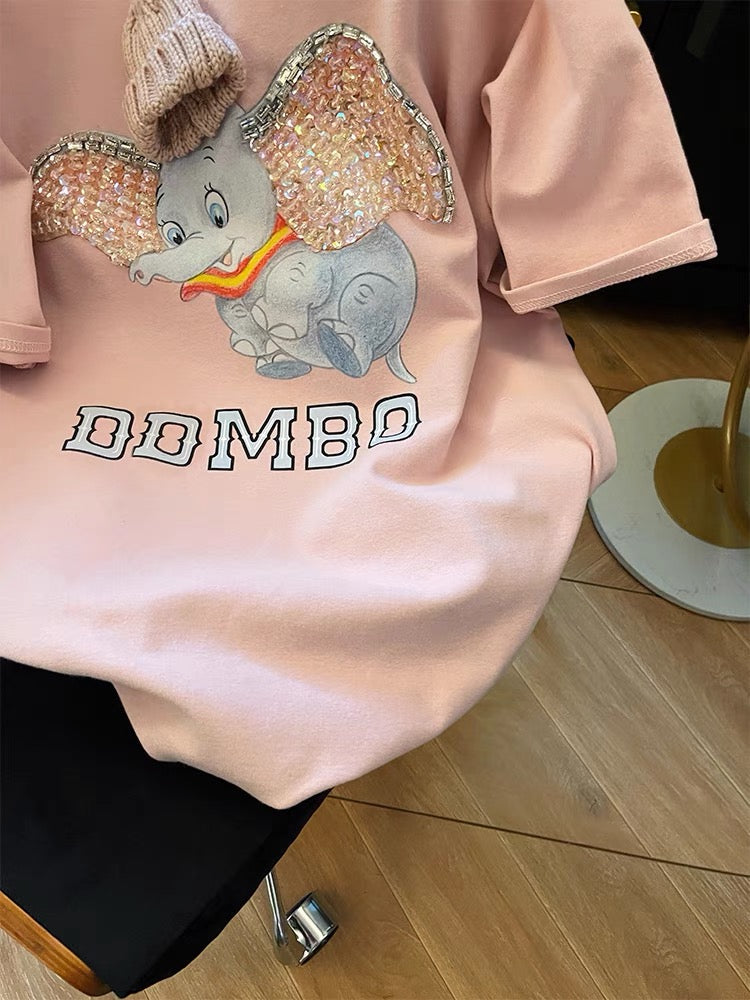 Sparkly Little Elephant Takes the Stage, the Eye - Catching Secret of Cute T - shirt