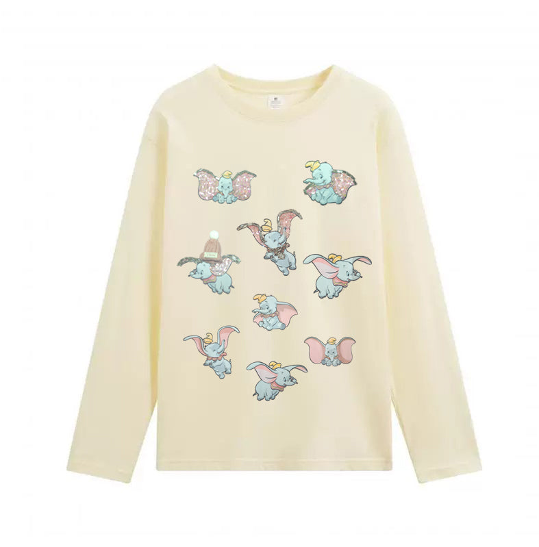 3D Embroidered🌺 3D Wool Hat Design Long Sleeve Heavyweight Tee