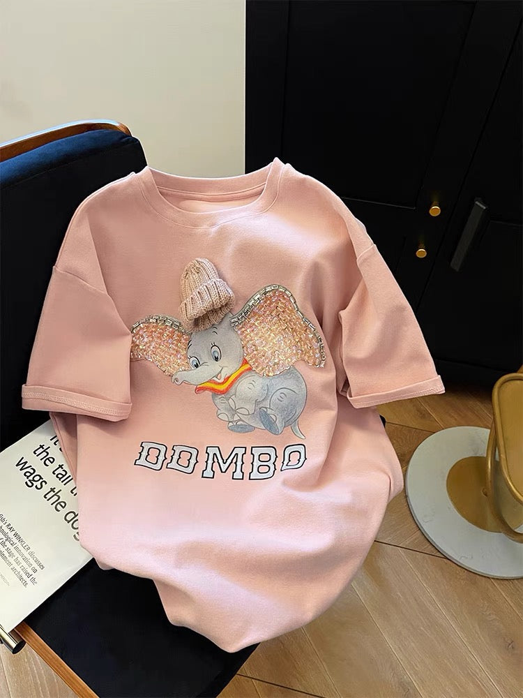 Sparkly Little Elephant Takes the Stage, the Eye - Catching Secret of Cute T - shirt