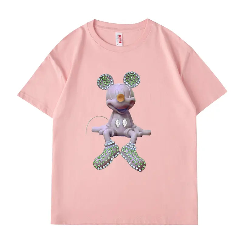 MK🌟Hand-Beaded Tee – Where Craft Meets Couture