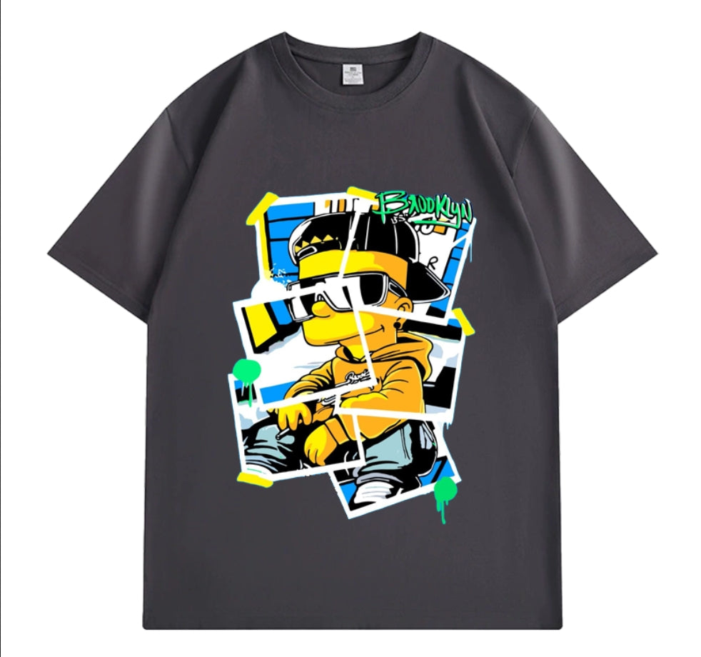 Sticker Bart Printed Heavyweight T-shirts