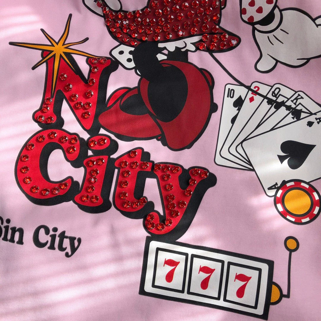 MN-Retro Printed Heavy Industry Short Sleeve T-Shirt