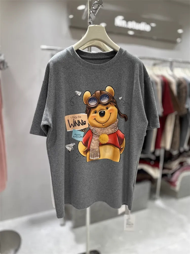 Winnie - Heavy 3D Embroidered Beaded Cotton Tee