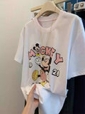 MK🎀White Crystal-Embellished Tee🎀Effortlessly Stylish