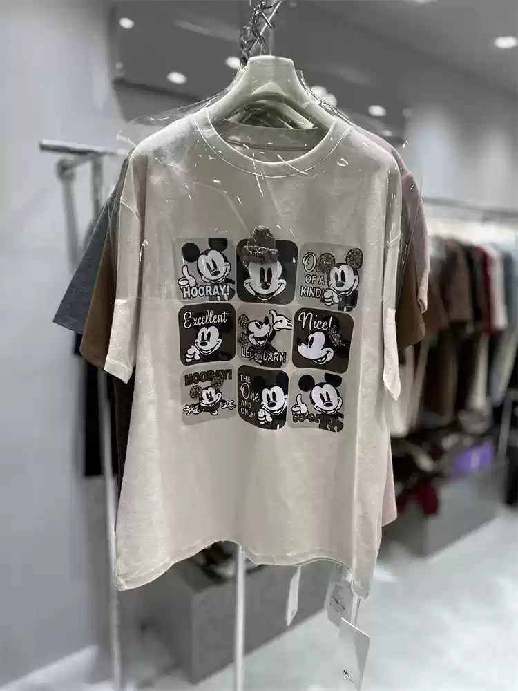 🎀Nine-grid Heavy Three-dimensional Pattern T-shirt