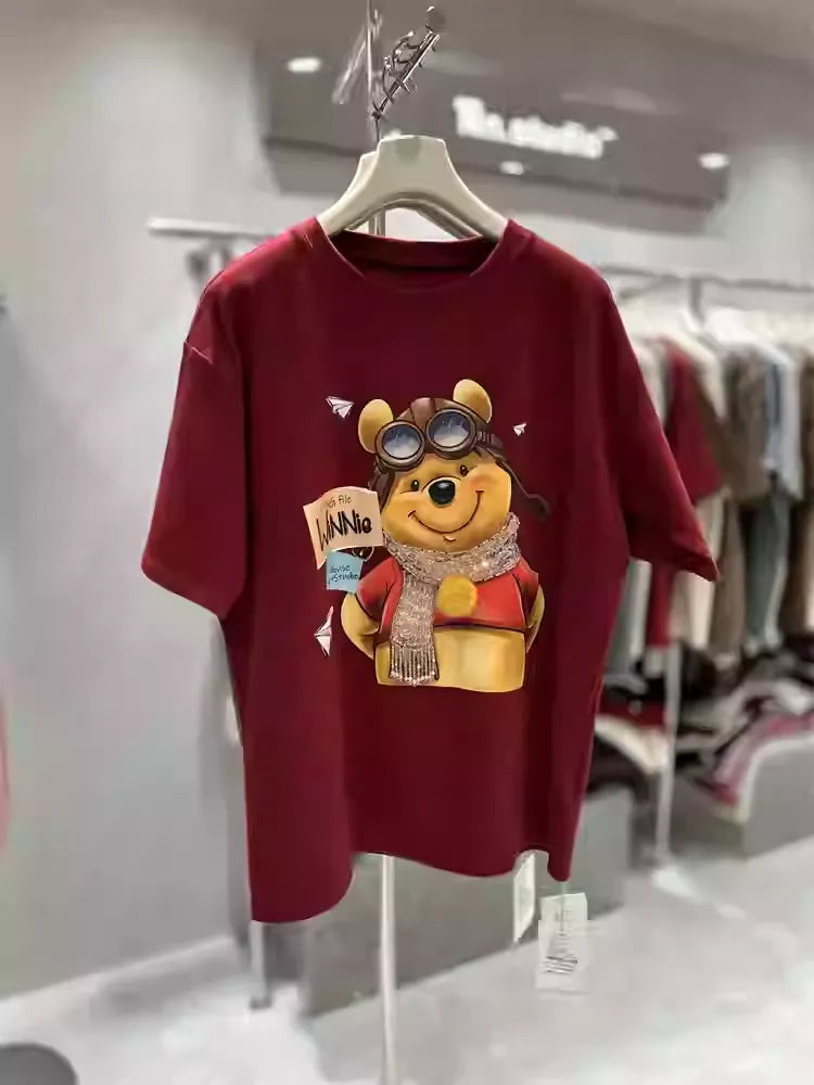 Winnie - Heavy 3D Embroidered Beaded Cotton Tee