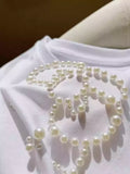 ✨Hand-beaded Kitty short-sleeved T-shirt