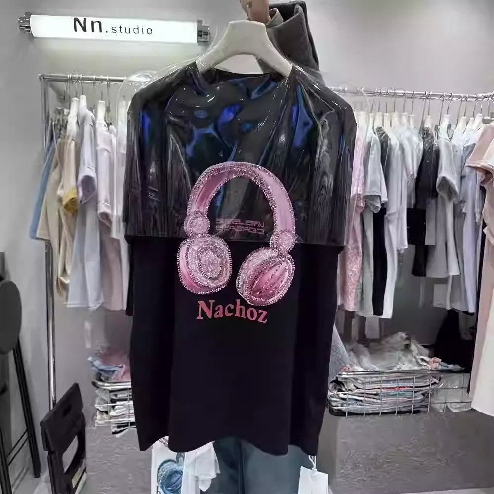 Ears Relaxed Hand-Embroidered Beaded Heavyweight T-Shirt