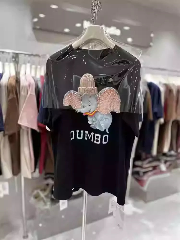 Sparkly Little Elephant Takes the Stage, the Eye - Catching Secret of Cute T - shirt