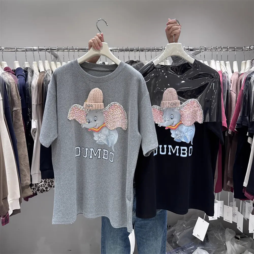 Sparkly Little Elephant Takes the Stage, the Eye - Catching Secret of Cute T - shirt