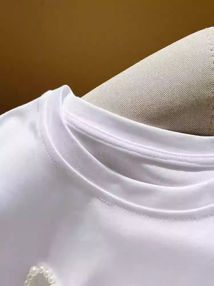 ✨Hand-beaded Kitty short-sleeved T-shirt