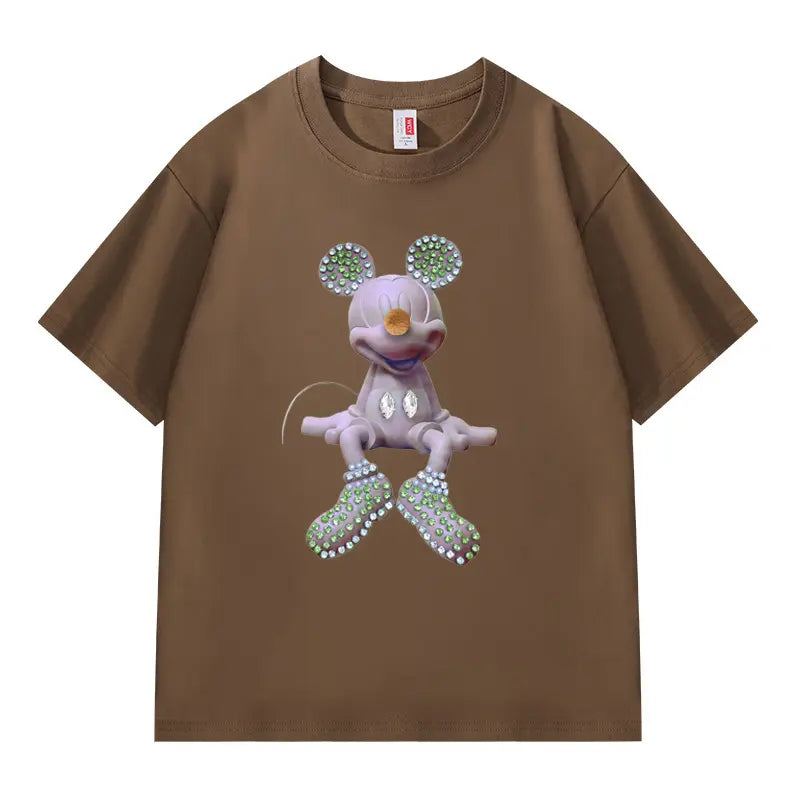 MK🌟Hand-Beaded Tee – Where Craft Meets Couture