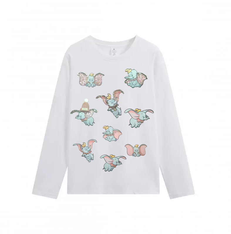 3D Embroidered🌺 3D Wool Hat Design Long Sleeve Heavyweight Tee