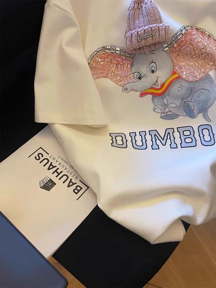 Sparkly Little Elephant Takes the Stage, the Eye - Catching Secret of Cute T - shirt