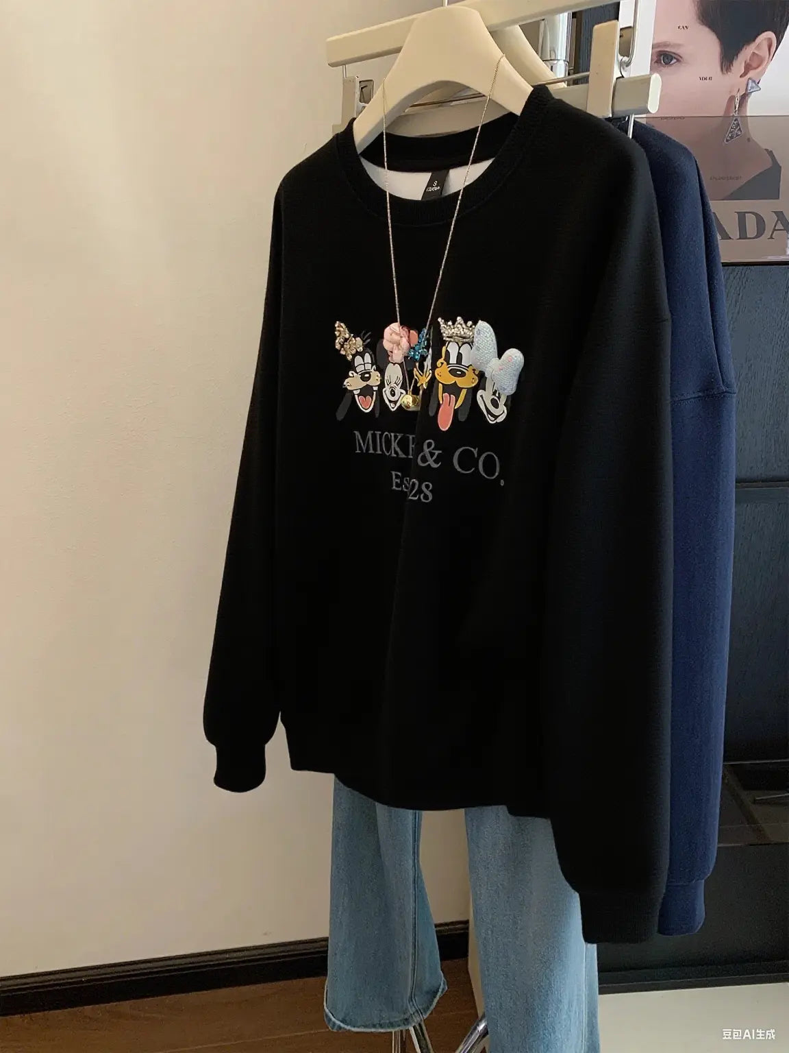 Can't Resist the Cuteness!  Cartoon 3D Decor Sweatshirt