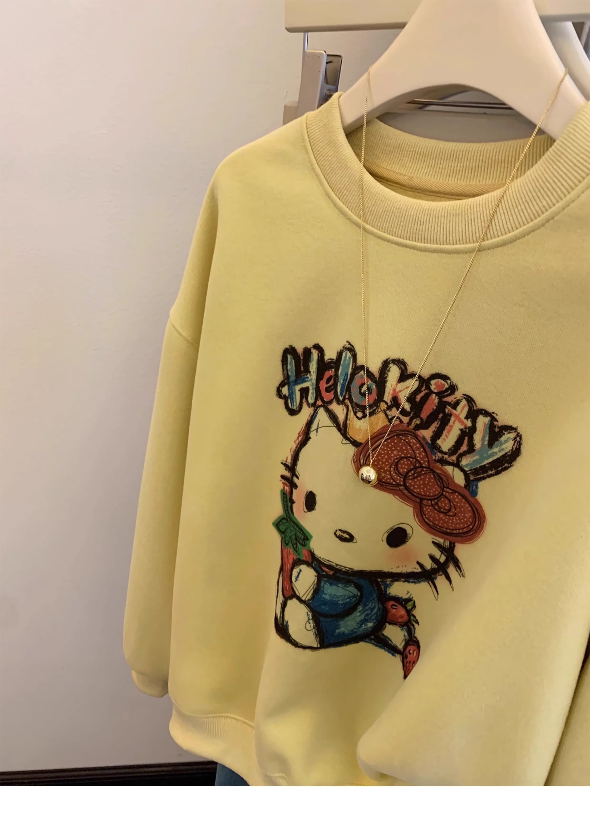 Cuteness Overload! Hello Kitty Printed Sweatshirt