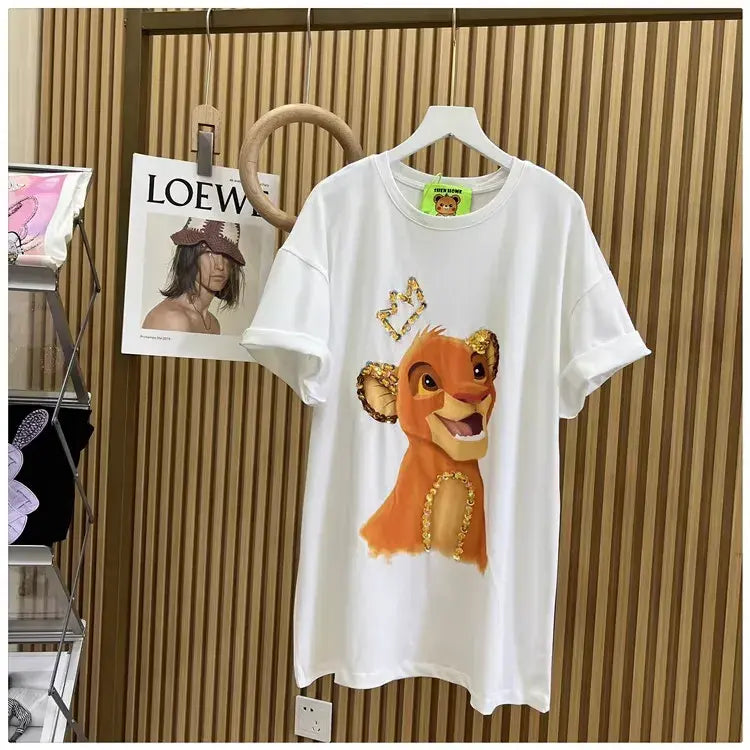 Childhood Memory Flash✨Sequin Simba Pattern Sweatshirt is Awesome