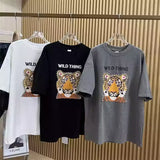🐯Embroidered cartoon tiger short-sleeved T-shirt
