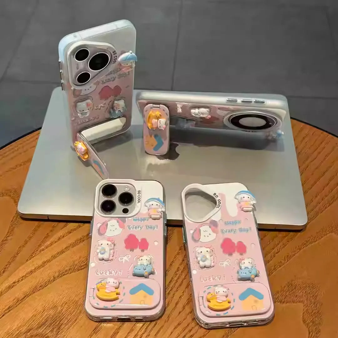 Girlish Heart Explodes～Sanrio Cute Pet Sliding Mirror Phone Case