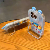 Adorable! Doraemon Transparent Crossbody Phone Case