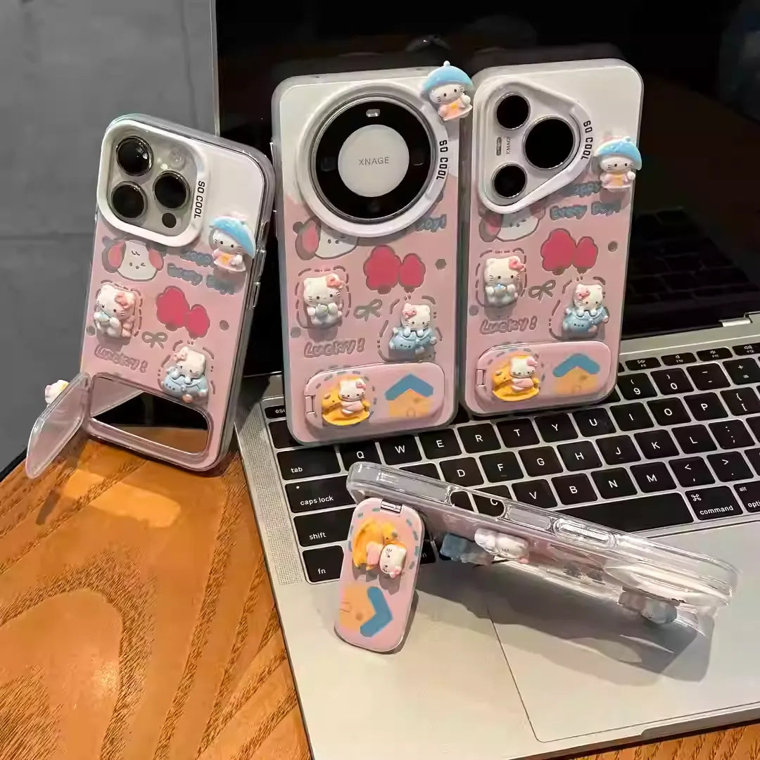 Girlish Heart Explodes～Sanrio Cute Pet Sliding Mirror Phone Case